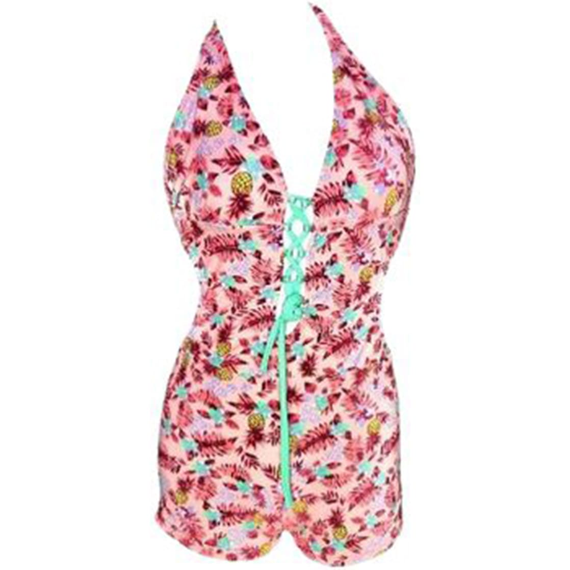 TRIKINI PUSH UP LICRA MUJER ROSADO UV SHORT ISABELLA GL-32 - 1