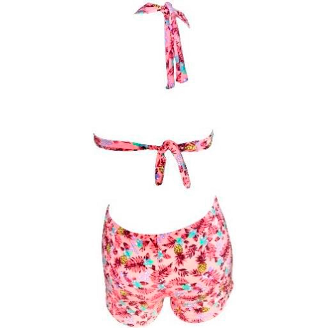 TRIKINI PUSH UP LICRA MUJER ROSADO UV SHORT ISABELLA GL-32 - 2