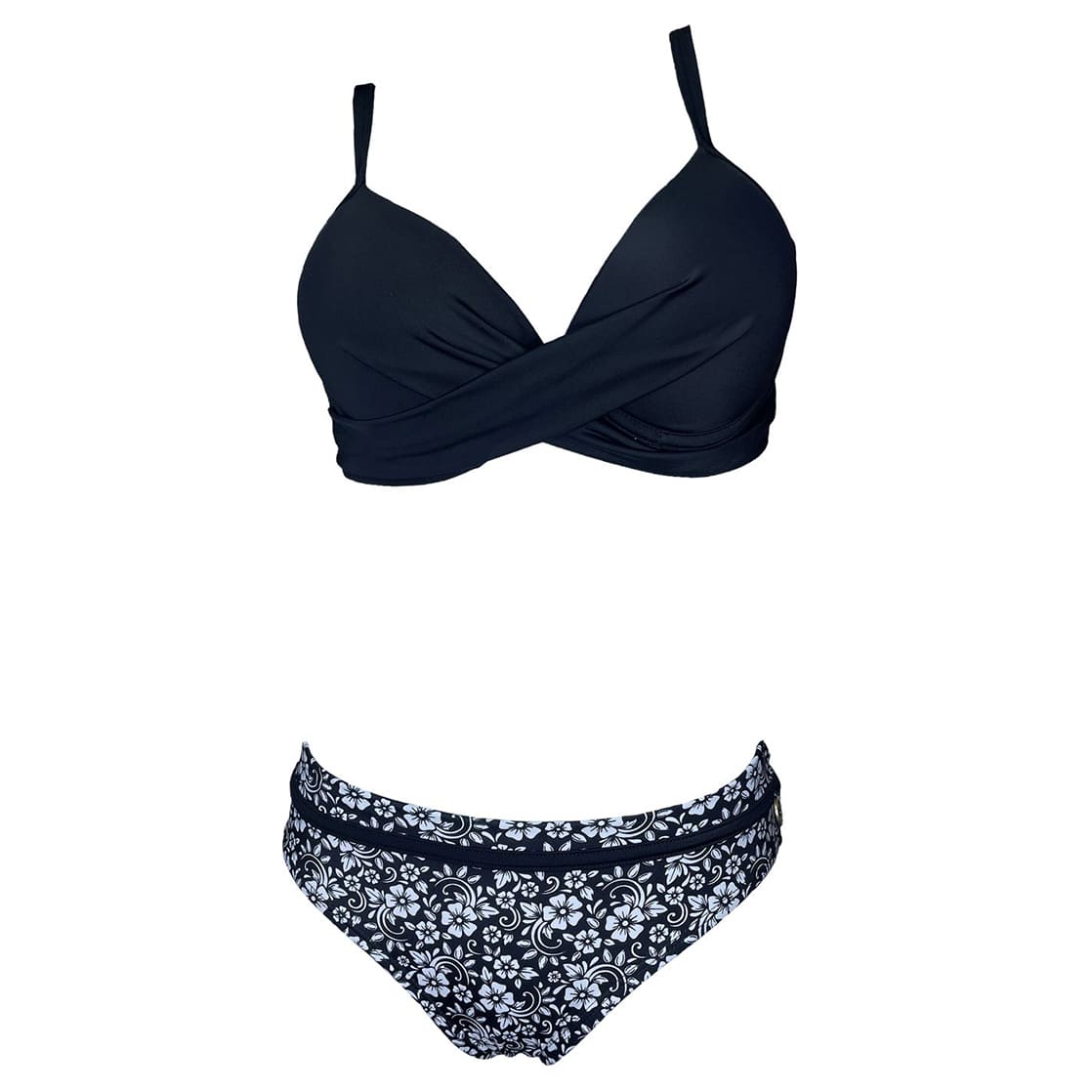 BIKINI PUSH UP LICRA MUJER NEGRO UV AMANDA SOTELO GL-48 - 1