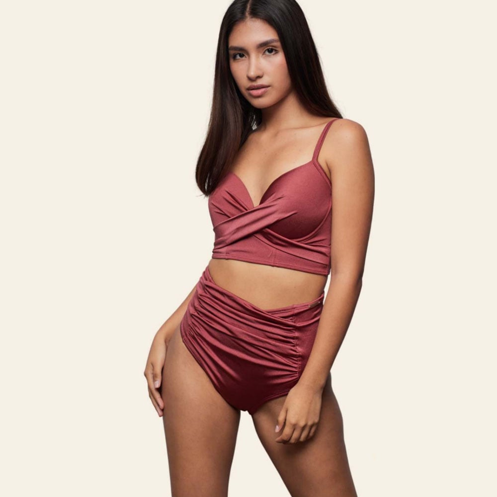 BIKINI PUSH UP LICRA MUJER AZUL UV ANA DE GL-50 COLOR - 2