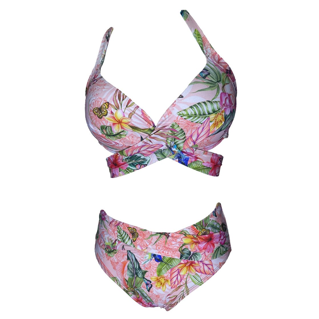 BIKINI PUSH UP LICRA MUJER ROSADO UV VERA MIRANDA ROSA GL-48 - 1