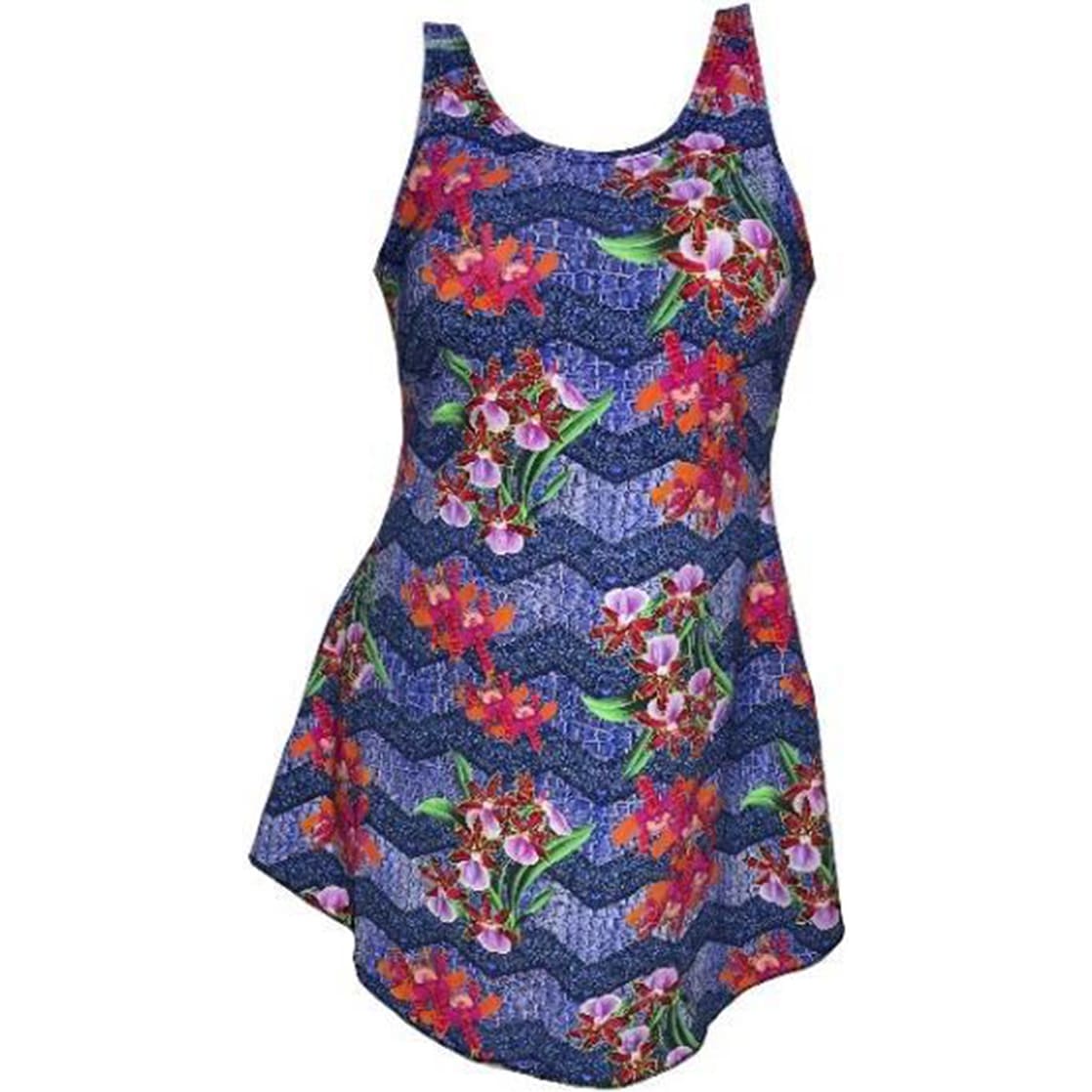ROPA DE BAÑO PUSH UP LICRA MUJER ROJO VESTIDO LAURA GL-52 - 1