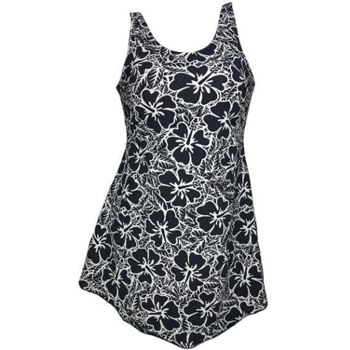 ROPA DE BAÑO PUSH UP LICRA MUJER NEGRO VESTIDO LAURA GL-52 - 1