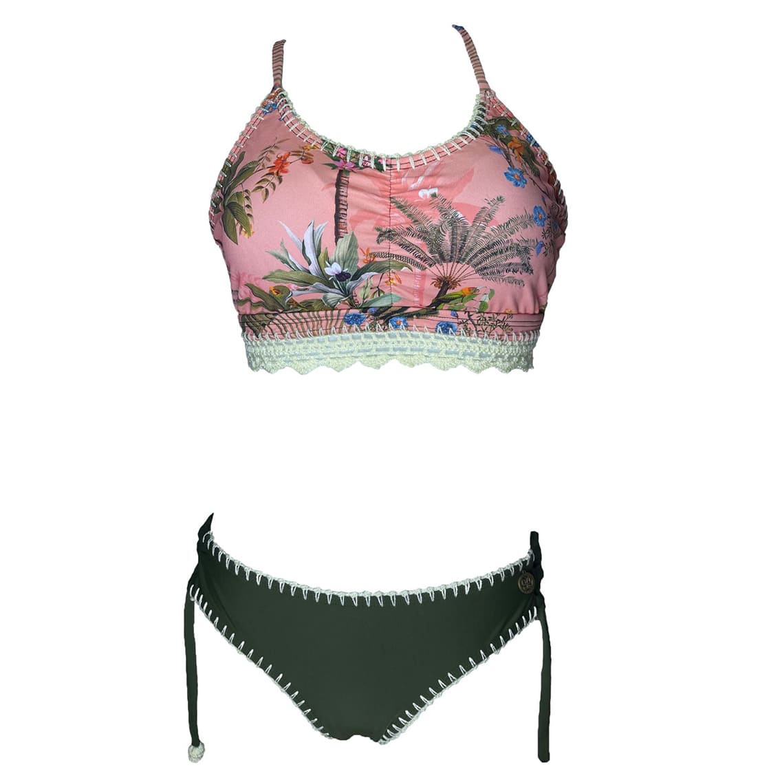 BIKINI PUSH UP LICRA MUJER VERDE UV ADA LOVELACE GL-60 - 1