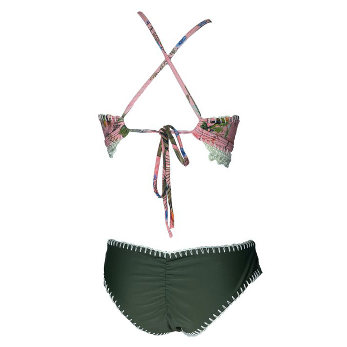 BIKINI PUSH UP LICRA MUJER VERDE UV ADA LOVELACE GL-60 - 2