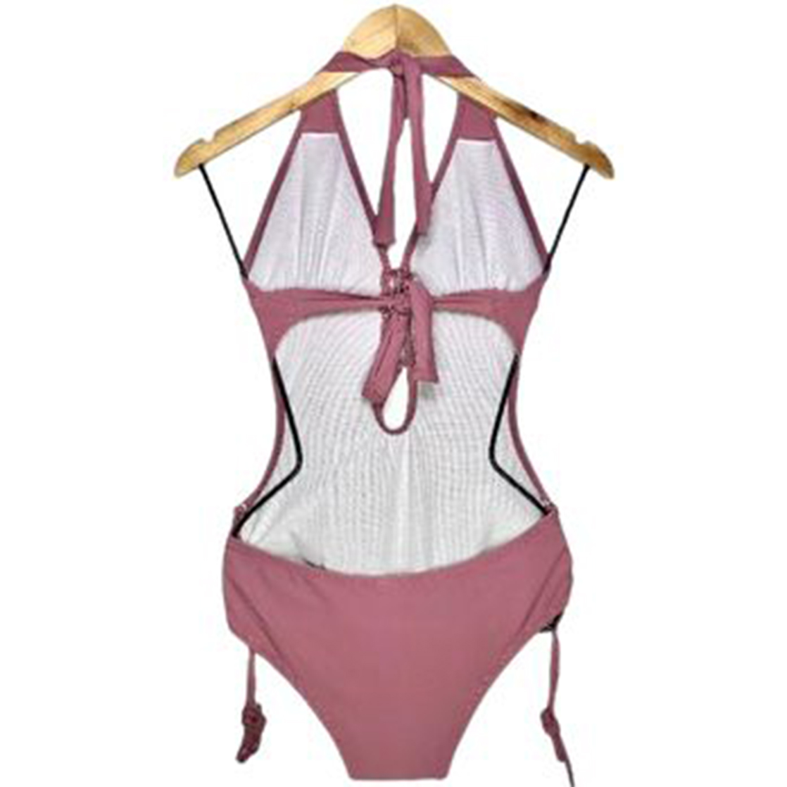 TRIKINI PUSH UP LICRA MUJER ROJO UV FLOR GALES GL-30 - 1