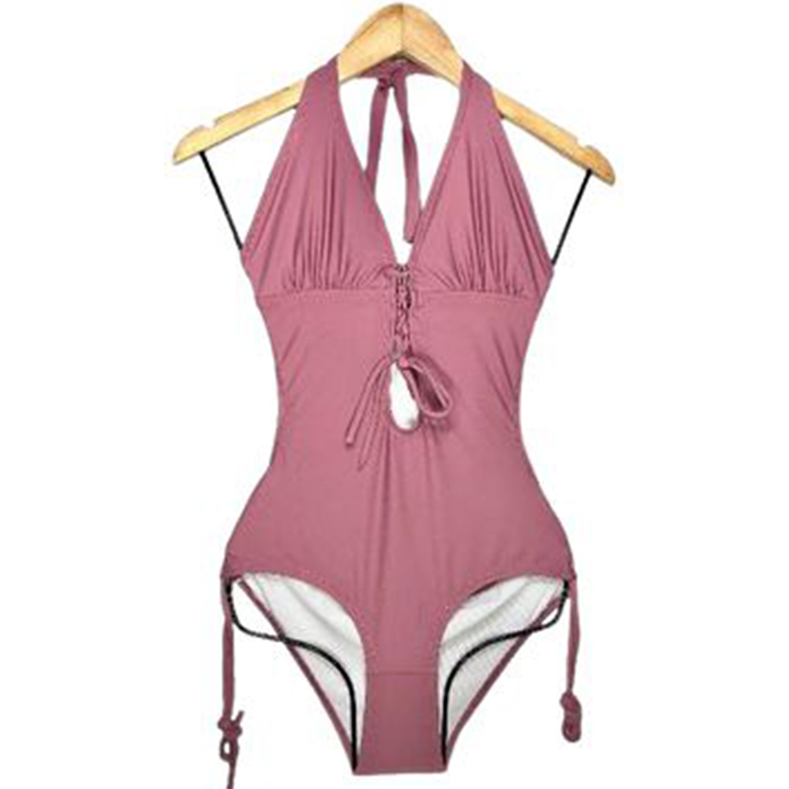 TRIKINI PUSH UP LICRA MUJER ROJO UV FLOR GALES GL-30 - 2