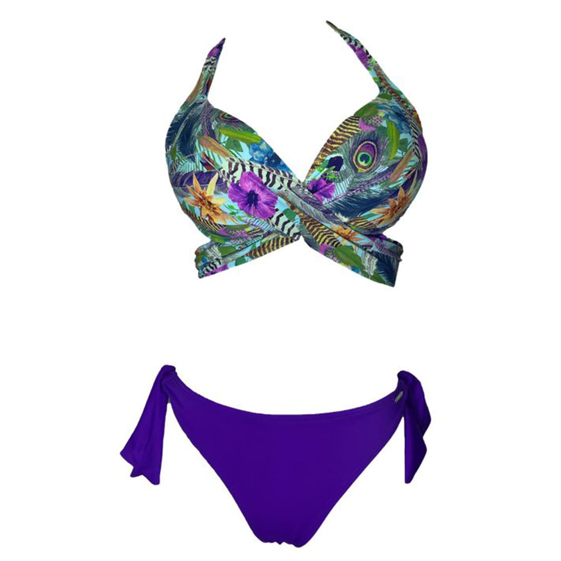 BIKINI LICRA UV SEMIHILO LISMAR RUIZ MORADO GL-45 - 1