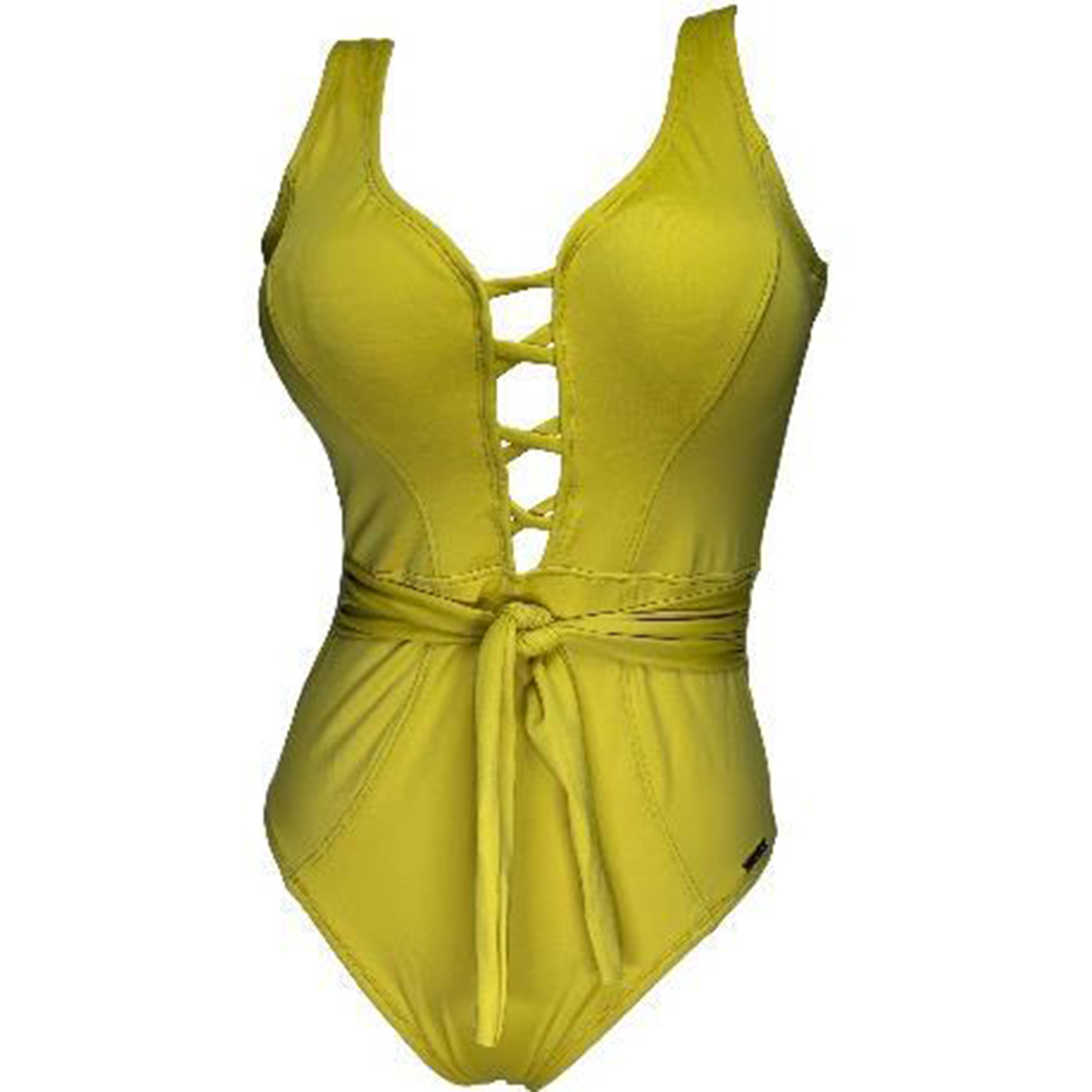ROPA DE BAÑO PUSH UP LICRA MUJER AMARILLO PRINCESA GL-48 - 1
