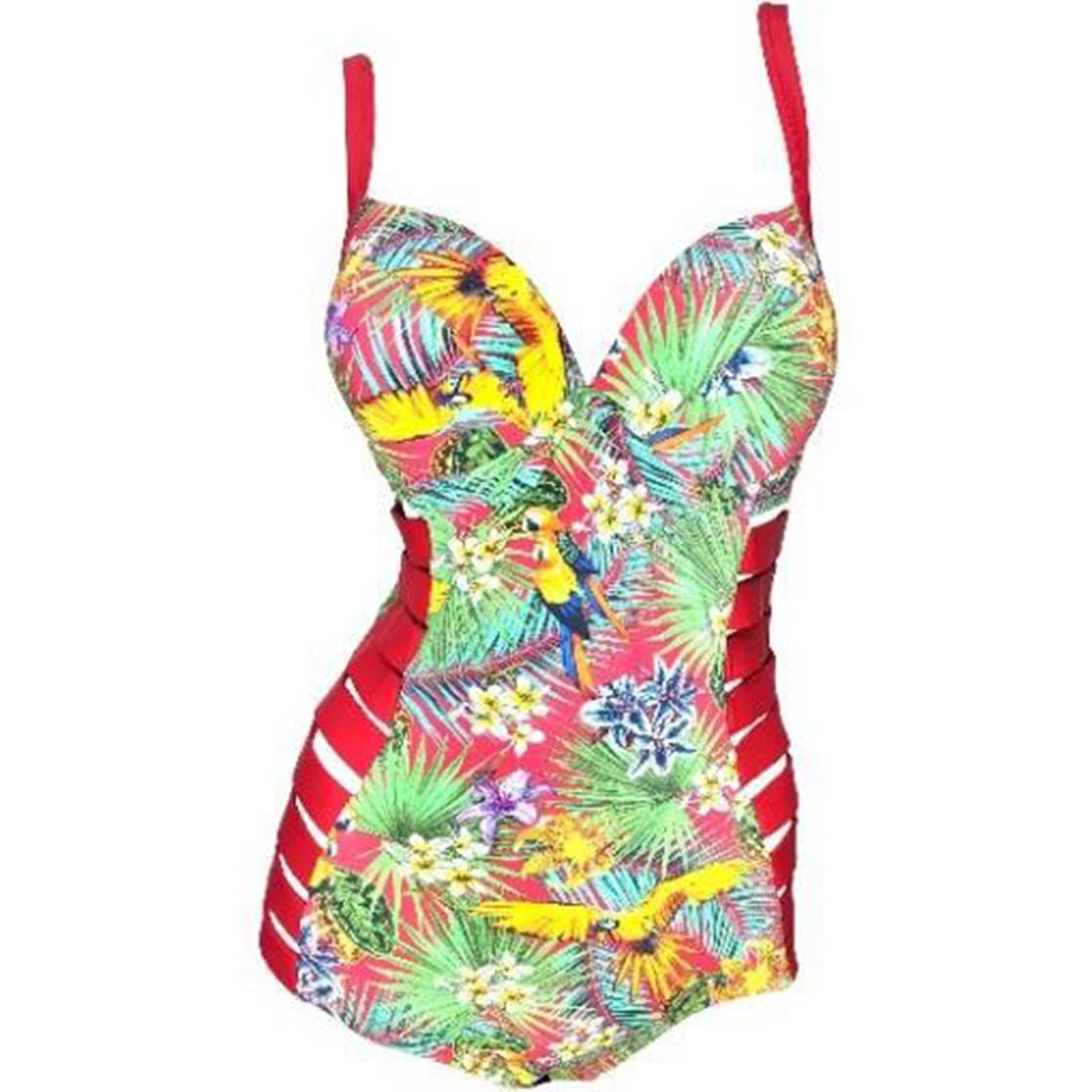 ROPA DE BAÑO PUSH UP LICRA MUJER AMARILLO JANA GL-50 - 1