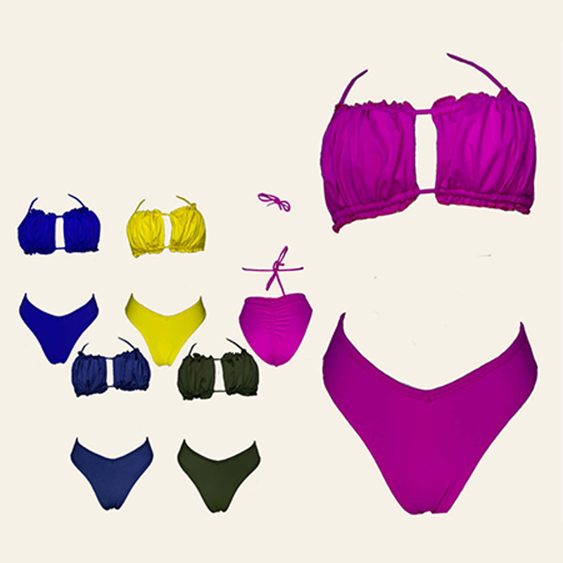 BIKINI PUSH UP LICRA MUJER AZUL UV JUANA DE GL-30 COLOR - 1