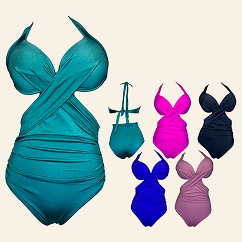 ENTERIZO PUSH UP LICRA MUJER ROSADO UV MARÍA LETICIA RAMOLINO GL-48 COLOR - 1