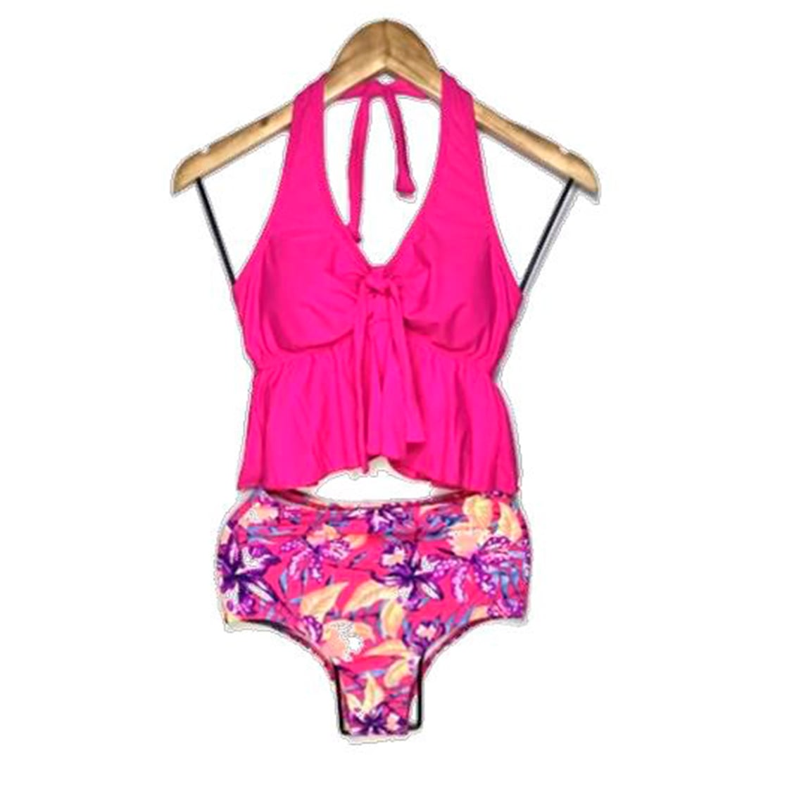 ROPA DE BAÑO PUSH UP LICRA MUJER ROSADO MARIAN GL-30 - 1