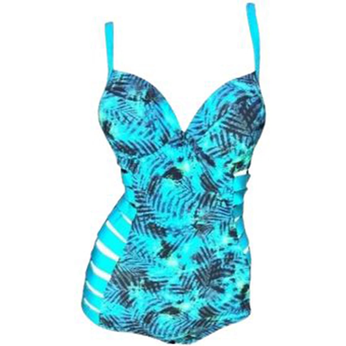 TRIKINI PUSH UP LICRA MUJER CELESTE UV JANA GL-50 - 1