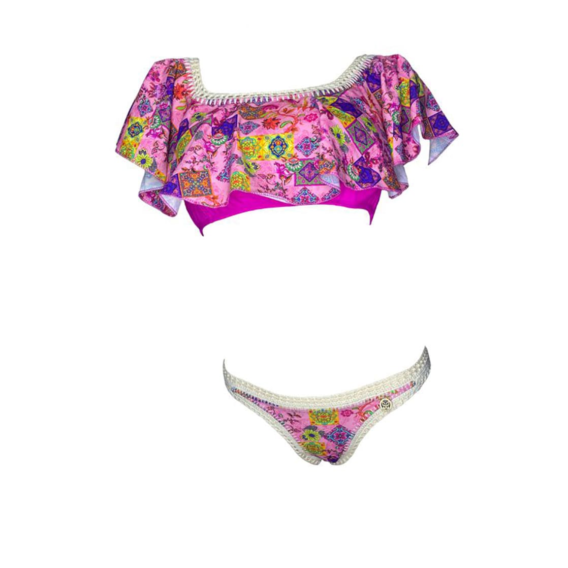 BIKINI PUSH UP LICRA MUJER FUCSIA UV RUMBERA UV ANA BOLENA GL-60 - 1