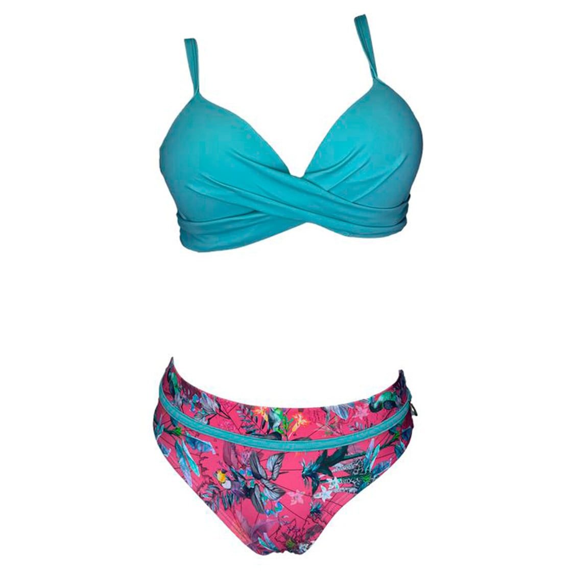 BIKINI PUSH UP LICRA MUJER VERDE UV AMANDA SOTELO GL-48 - 1