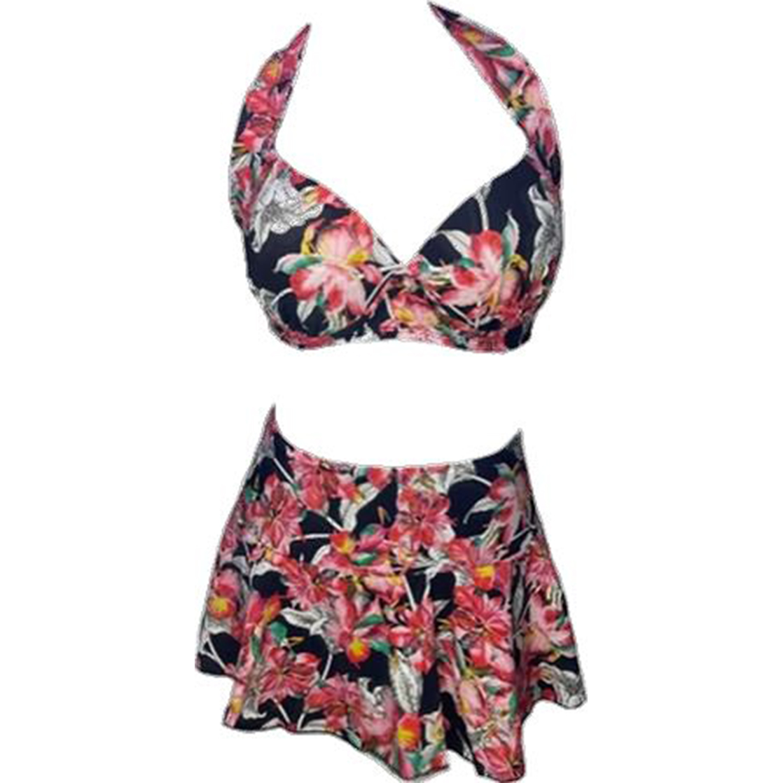 BIKINI PUSH UP LICRA MUJER ROJO UV EVELYN GL-52 - 1
