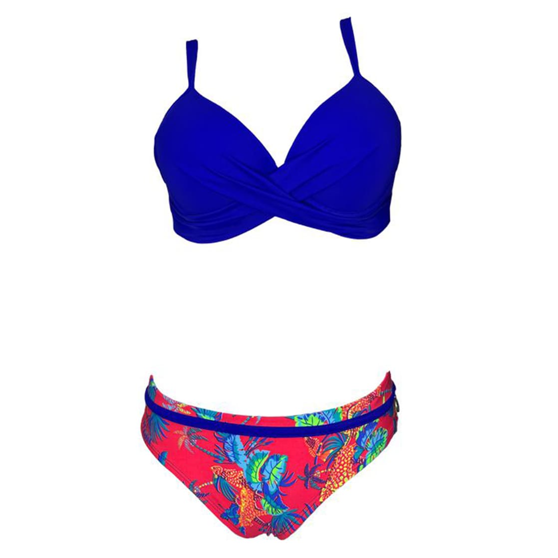 BIKINI PUSH UP LICRA MUJER AZUL UV AMANDA SOTELO INO GL-48 - 1