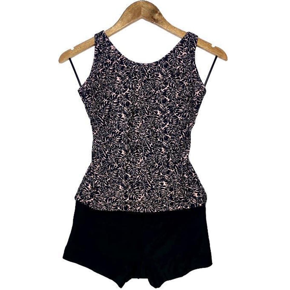 SHORT BIKINI PUSH UP LICRA MUJER NEGRO UV CON COPA GL-50 - 1