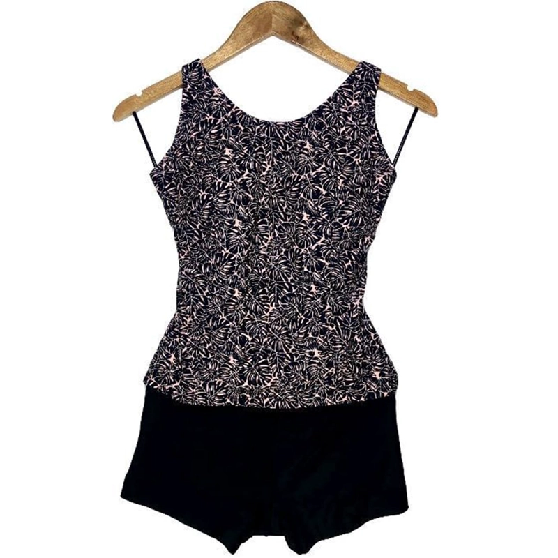 SHORT BIKINI PUSH UP LICRA MUJER NEGRO UV CON COPA GL-50 - 1