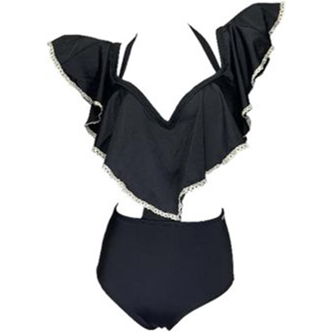 TRIKINI PUSH UP LICRA MUJER NEGRO UV EVA PERÓN GL-43 - 1
