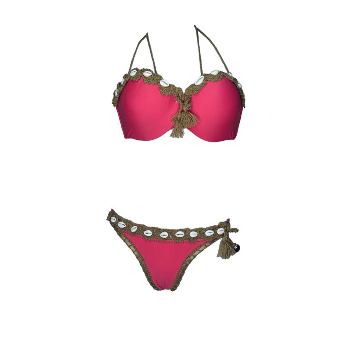 BIKINI PUSH UP LICRA MUJER ROJO UV AMELIA MARY EARHART GL-65 - 1