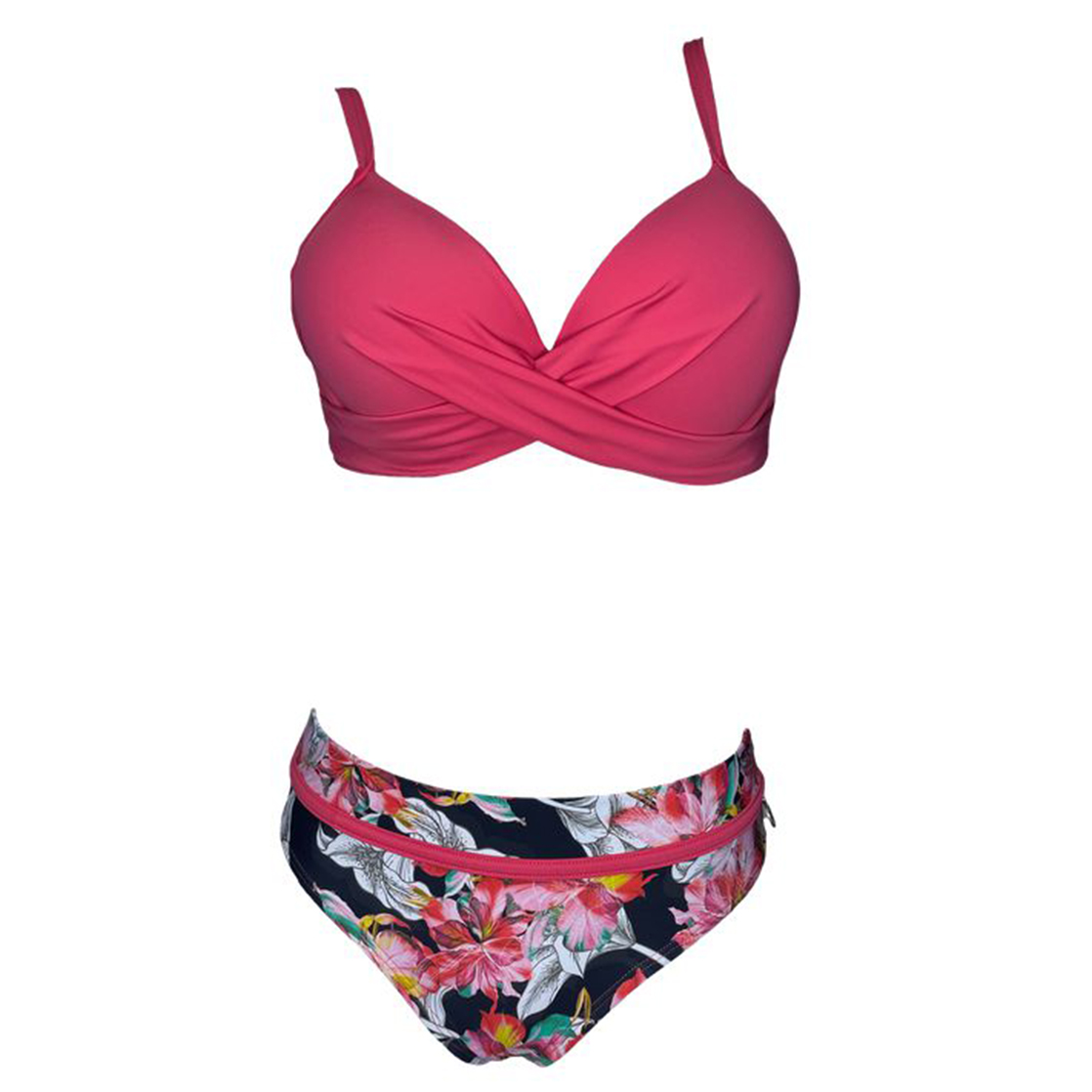 BIKINI PUSH UP LICRA MUJER ROJO UV AMANDA SOTELO GL-48 - 1
