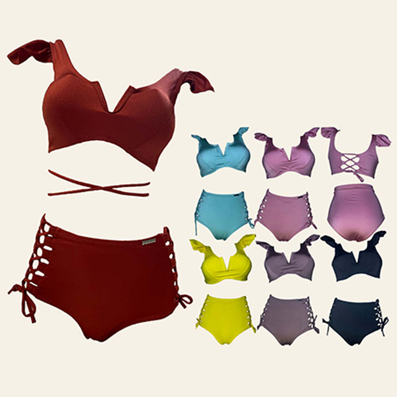 BIKINI PUSH UP LICRA MUJER CELESTE UV CLARA EUGENIA GL-48 COLOR - 1