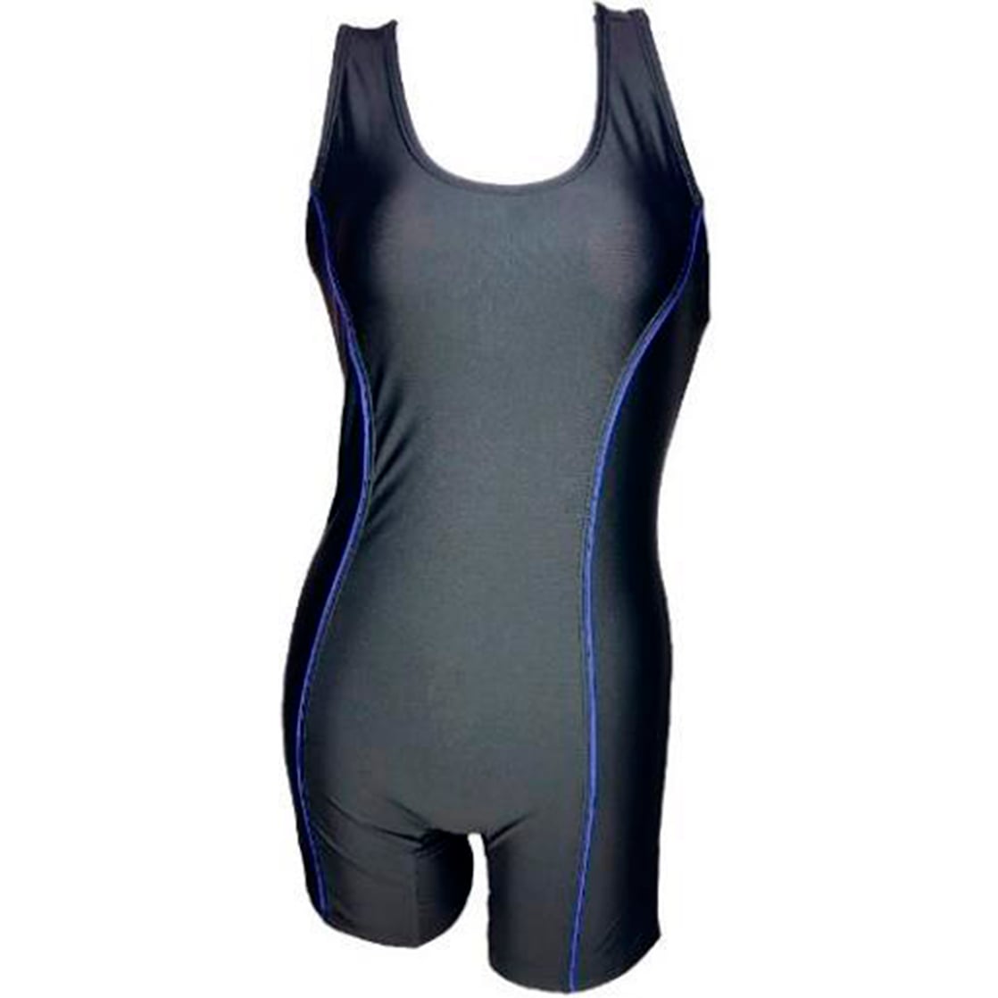 ROPA DE BAÑO PUSH UP LICRA MUJER AZUL NATACION VENAS GL-32 - 1