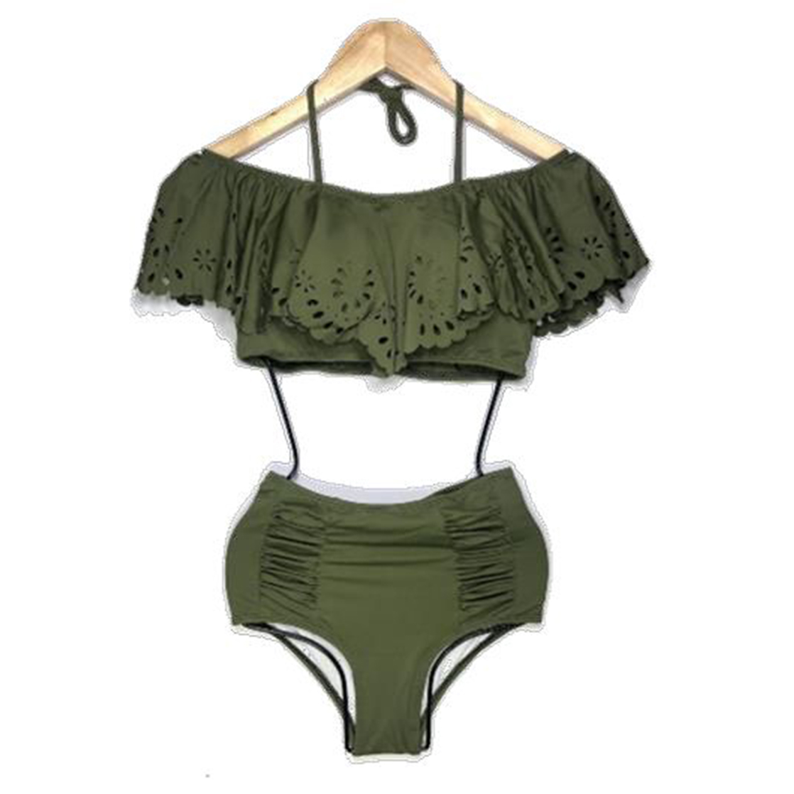 ROPA DE BAÑO PUSH UP LICRA MUJER VERDE ILARIA GL-45 - 1