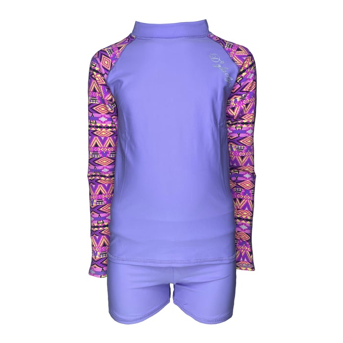 CONJUNTO NIÑA LILA MANGA LARGA GL-44 - 1
