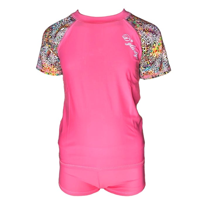 CONJUNTO NIÑA CORAL MANGA CORTA GL-42 - 1