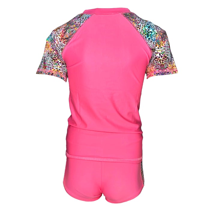 CONJUNTO NIÑA CORAL MANGA CORTA GL-42 - 2