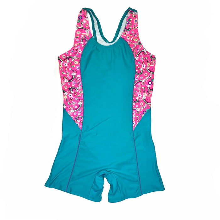 ENTERIZO NIÑA VERDE GL-30 SHORT - 1