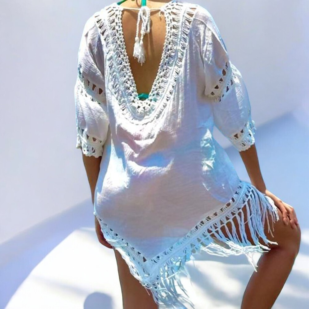 KIMONO MAXI MUJER YOMAR BLANCO MARUJA MALLO - 2