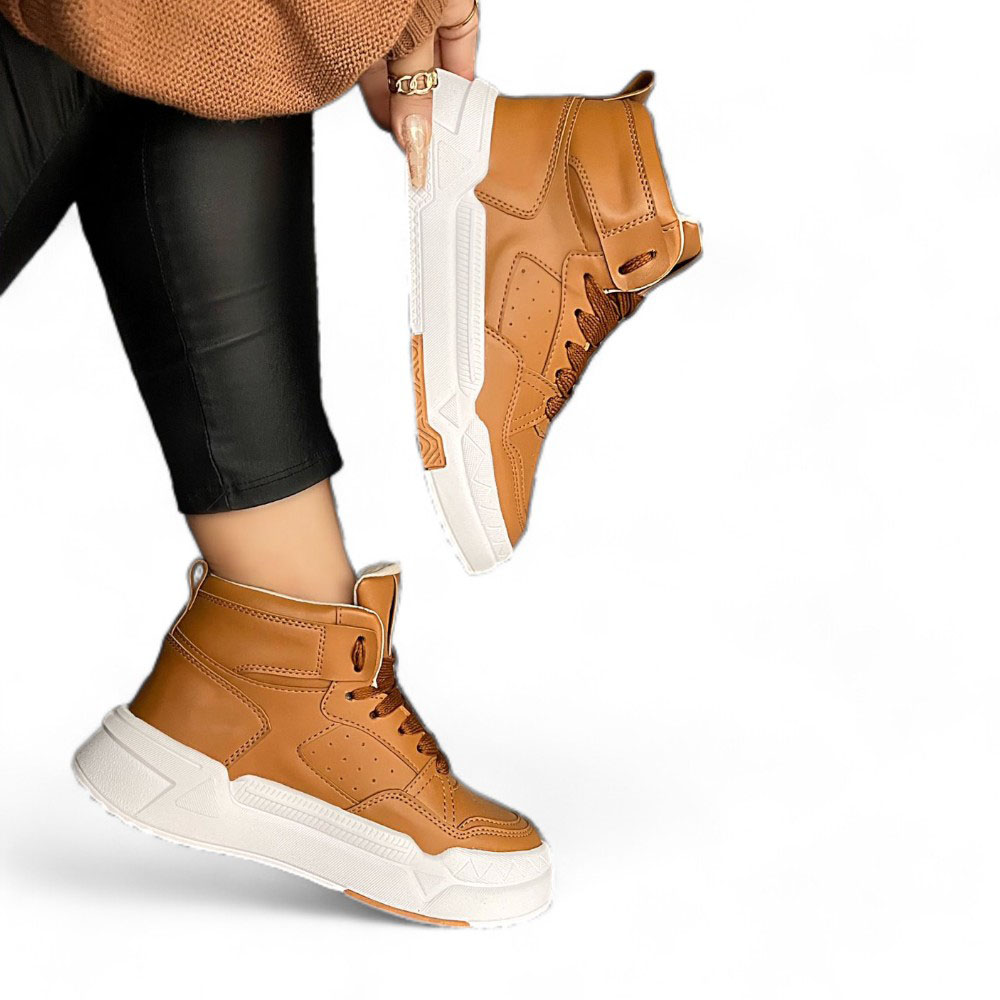 ZAPATILLAS MUJER QUERO SHOES CAMEL CITY STROLL SUELA GRUESA 2086L-55 - 1