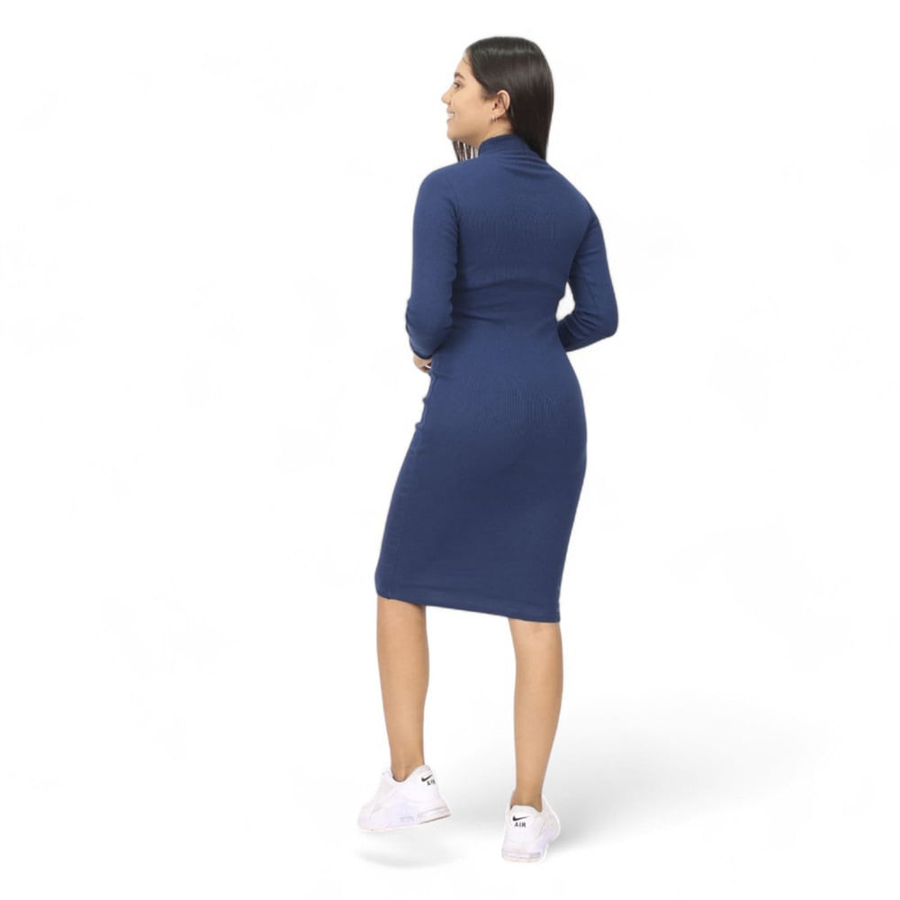 VESTIDO MUJER AZUL CAFARENA - 1