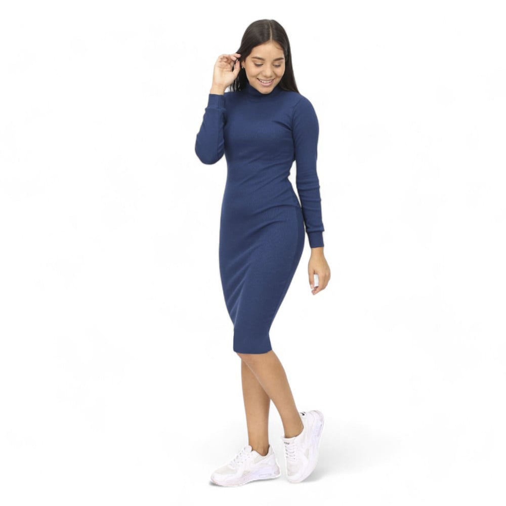 VESTIDO MUJER AZUL CAFARENA - 2