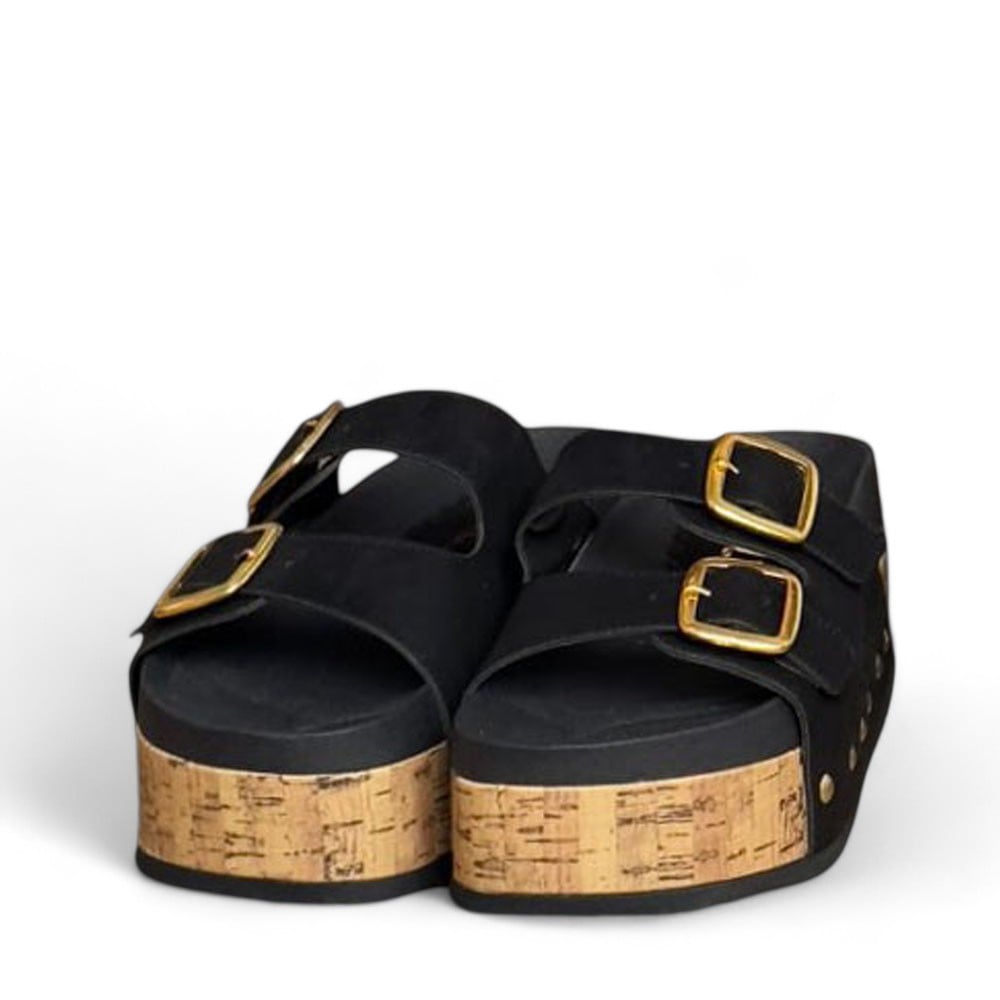 SANDALIAS MUJER QUERO SHOES NEGRO PLATAFORMA 7 2086L-52 - 1