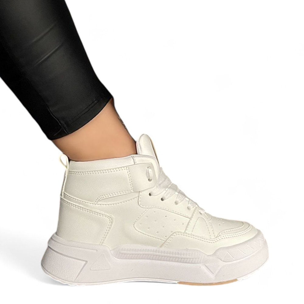 ZAPATILLAS MUJER BLANCO CLASSIC PASADOR CRUZADO 2086L-55 - 3