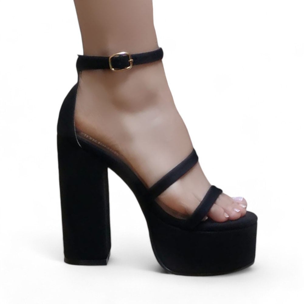 TACOS MUJER NEGRO FREE HEBILLA ALTO 2086L-75 12 - 2