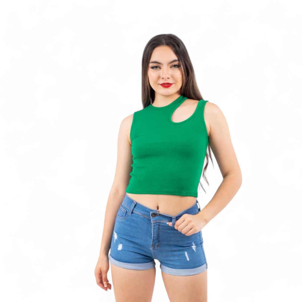 POLO LIZET CLÁSICO SAB-10 COLOR VERDE - 1
