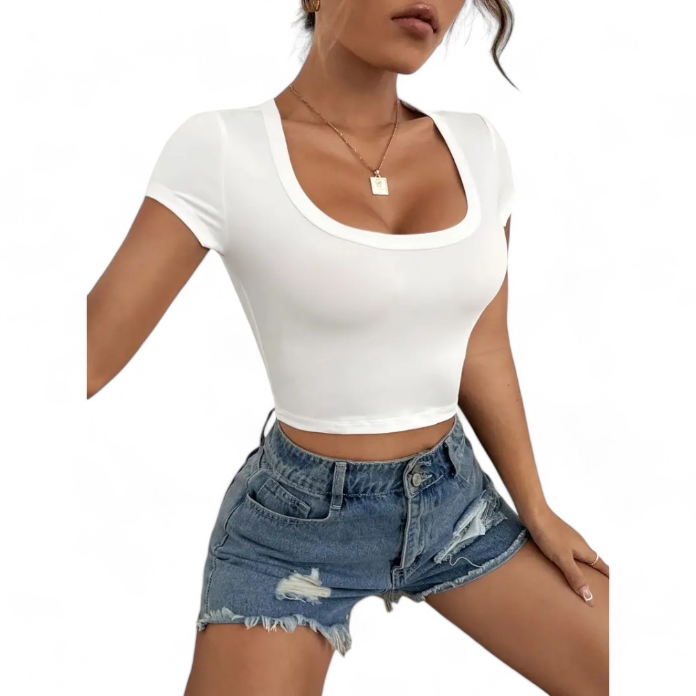 POLO TERESA SAB-12 COLOR BLANCO - 2