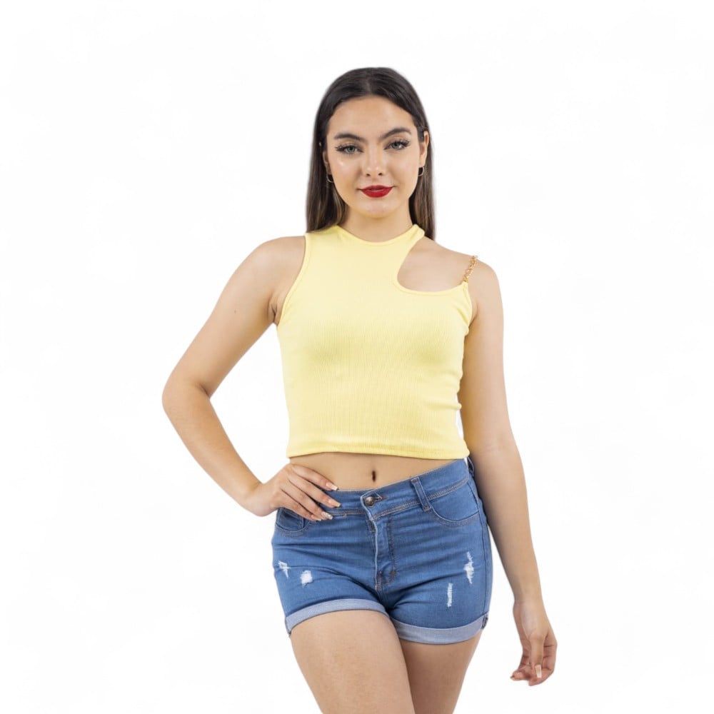 POLO LIZET CADENA SAB-12 COLOR AMARILLO - 1