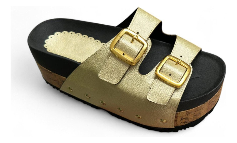 SANDALIAS MUJER DORADO PLATAFORMA 7 2086L-52 - 1