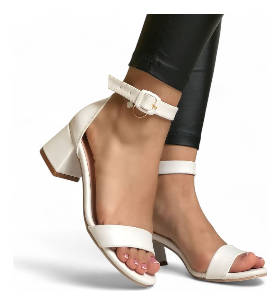 SANDALIAS MUJER BLANCO SUEDER RACO 5 2086L-55 - 2