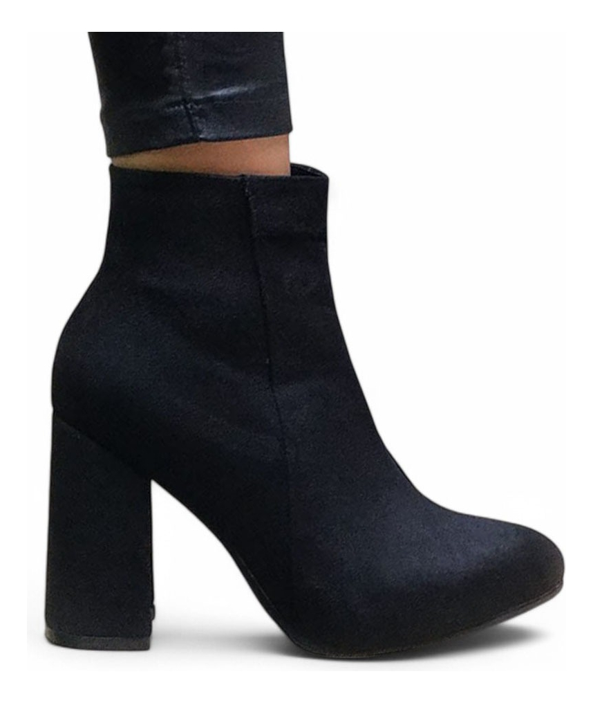 BOTA MUJER TACO 9 GAMUZA 2086L-60 COLOR NEGRO - 2