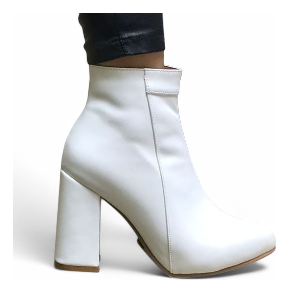 BOTA MUJER TACO 9 2086L-60 COLOR BLANCO - 1
