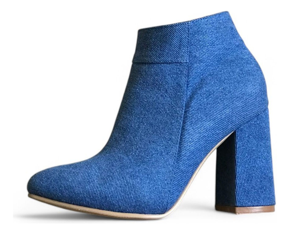 BOTA MUJER TACO 9 2086L-60 COLOR CELESTE - 1