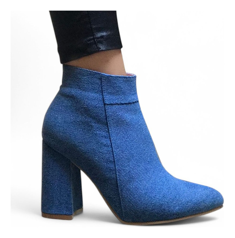 BOTA MUJER TACO 9 2086L-60 COLOR CELESTE - 2